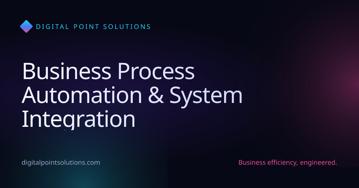 Business Process Automation & System Integration — Digital Point Solutions